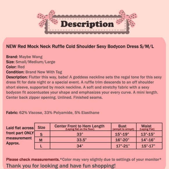 Red Mock Neck Ruffle Cold Shoulder Bodycon Dress - Picture 8 of 8